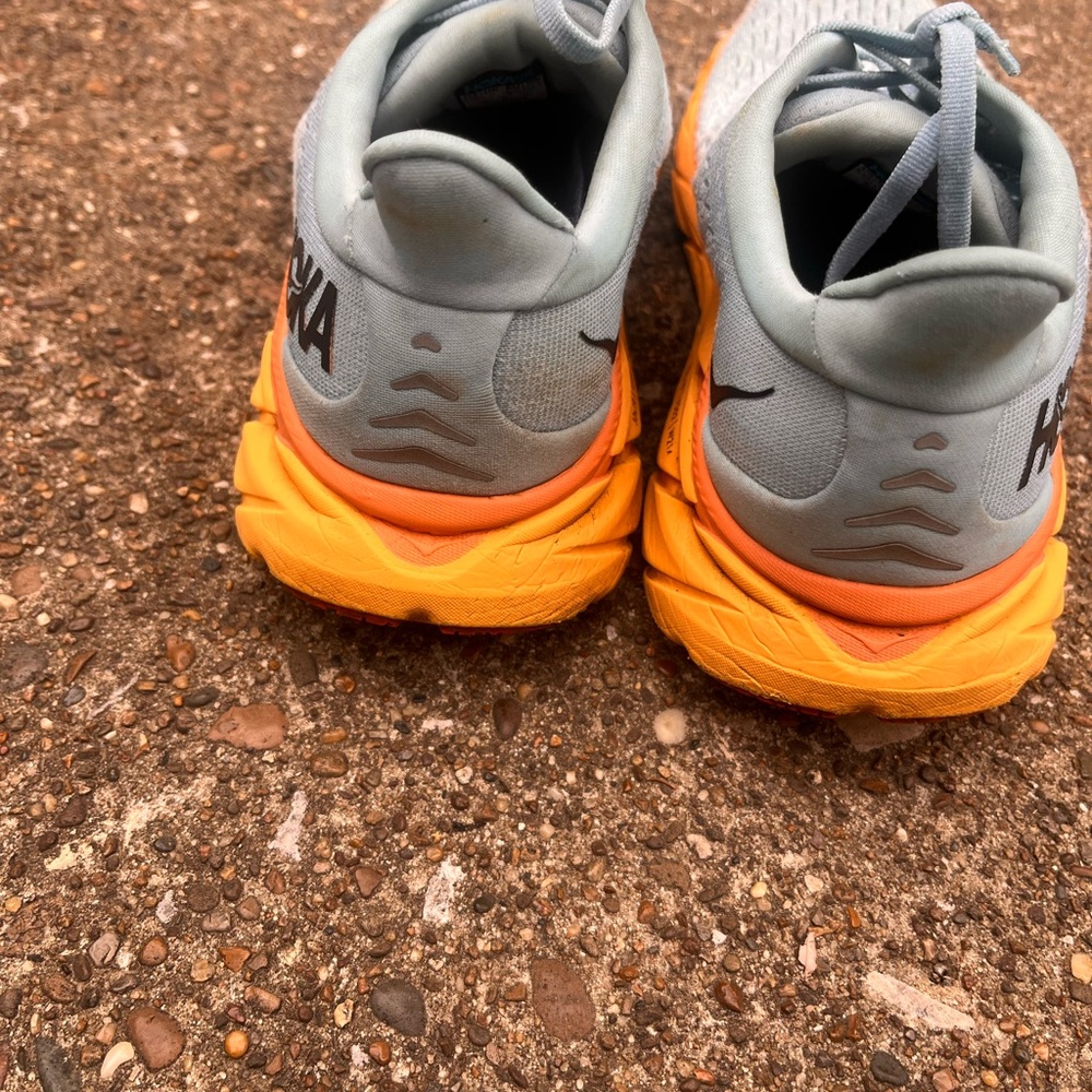 Hoka Women's Athletic Shoes - Light Blue and Orange - Picture 4 of 9